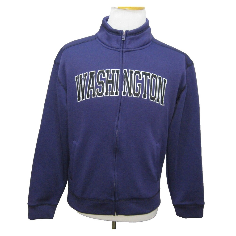 Washington Huskies Sweatshirt Small Purple Athletic Full Zip College Shirt
